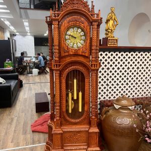 Đồng Hồ Tứ Trụ Gỗ Hương Đá Cao 2m3